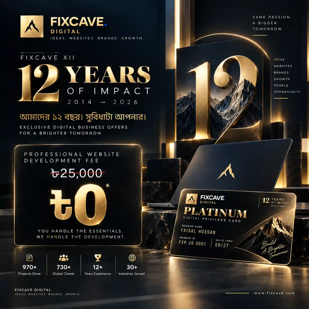 Fixcave XII 12 Years of Impact Anniversary Artwork